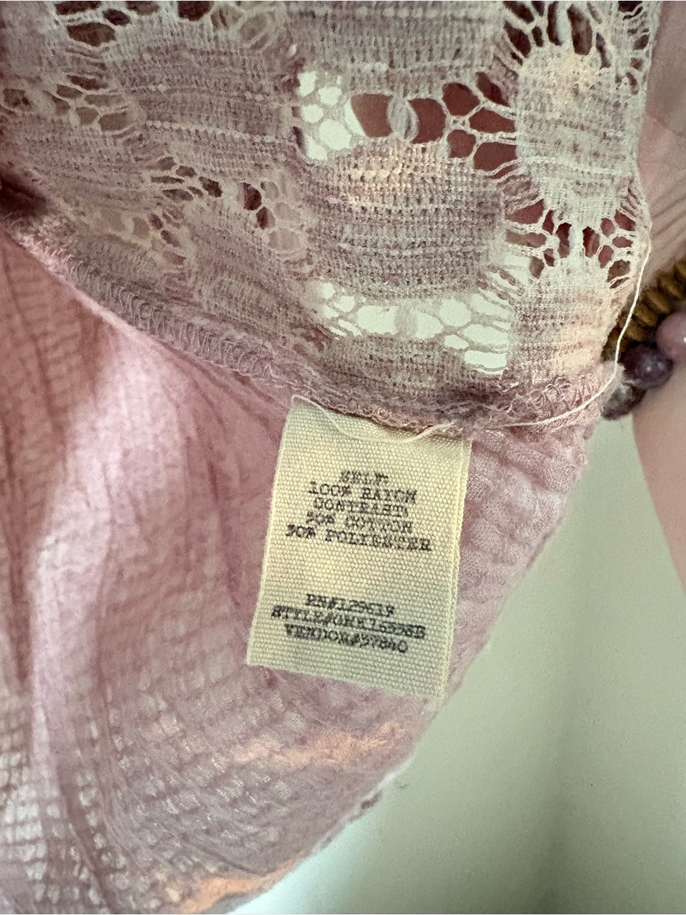 gimmicks by BKE Mauve Layered Lace Top Size Medium - Picture 10 of 13